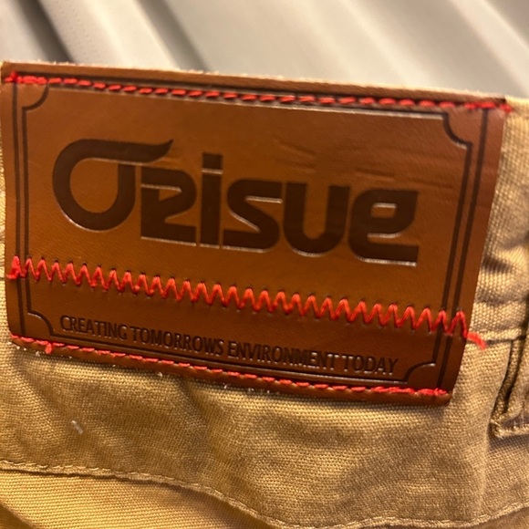 50%off w♥️ 
Orisue Men’s 34x29 tailored khaki Cotton Button Fly Jeans retro - Picture 5 of 8